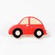 Handcrafted Pine Wood Red Car Knob